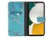 iMoshion Design Softcase Bookcase Samsung Galaxy A34 (5G) - Blue Graphic
