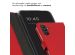 Selencia Echt Lederen Bookcase Samsung Galaxy A34 (5G) - Rood