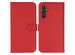 Selencia Echt Lederen Bookcase Samsung Galaxy A34 (5G) - Rood