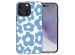 iMoshion Design hoesje iPhone 14 Pro Max - Retro Blue Flowers