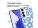 iMoshion Design hoesje Samsung Galaxy S23 Plus - Retro Blue Flowers