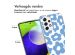 iMoshion Design hoesje Samsung Galaxy A53 - Retro Blue Flowers