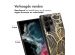 iMoshion Design hoesje Samsung Galaxy S23 Ultra - Bladeren / Zwart