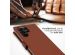 Selencia Echt Lederen Bookcase Samsung Galaxy S23 Ultra - Lichtbruin