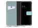 Selencia Echt Lederen Bookcase Samsung Galaxy S23 Plus - Air Blue