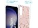 iMoshion Design hoesje met koord Samsung Galaxy S23 Plus - Grafisch Koper - Roze / Goud