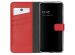 Selencia Echt Lederen Bookcase Samsung Galaxy A22 (5G) - Rood