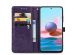 iMoshion Mandala Bookcase Xiaomi Redmi Note 10 (4G) / Note 10S - Paars