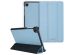 Selencia Vegan Lederen Trifold Bookcase Galaxy Tab A7 Lite - Blauw