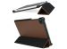 Selencia Vegan Lederen Trifold Bookcase Galaxy Tab A7 Lite - Bruin