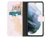 iMoshion Design Softcase Bookcase Galaxy S21 - Let's Go Travel White