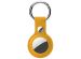 Accezz Genuine Leather Keychain Case Apple AirTag - Geel