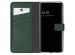 Selencia Echt Lederen Bookcase Samsung Galaxy A32 (4G) - Groen