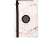 iMoshion 360° Draaibare Design Bookcase Galaxy Tab A7 Lite - White Marble