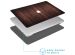 iMoshion Design Laptop Cover MacBook Pro 15 inch Retina - A1398 - Dark Brown Wood
