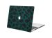 iMoshion Design Laptop Cover MacBook Pro 15 inch (2016-2019) - A1707 / A1990 - Green Leopard