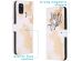 iMoshion Design Softcase Bookcase Galaxy A21s -Let's Go Travel White