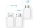 iMoshion 3-in-1 smartphone ventilator Lightning, USB-C & Micro-USB - Wit