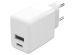 iMoshion Wall Charger met Lightning naar USB-A kabel - Oplader - MFi certificering - Gevlochten textiel - 20 Watt - 1,5 meter - Wit
