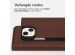 Accezz Premium Leather Slim Bookcase iPhone 13 Mini - Bruin