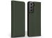 Accezz Premium Leather Slim Bookcase Samsung Galaxy S21 - Groen