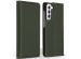 Accezz Premium Leather Slim Bookcase Samsung Galaxy S21 FE - Groen