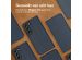 Accezz Premium Leather Slim Bookcase Samsung Galaxy S22 Plus - Donkerblauw