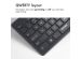 Accezz Premium Desktop QWERTY Bluetooth Keyboard - Zwart