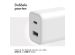 Accezz Power Plus Wall Charger - Oplader USB-C & USB aansluiting - Power Delivery - 33W - Wit