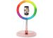 iMoshion RGB Ring LED Light - RGB versie - Ringlamp telefoon - Ringlight met statief - Verstelbaar - Rosé Goud
