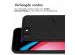 Accezz Premium Leather Card Slot Backcover iPhone SE (2022 / 2020) / 8 / 7 / 6(s) - Zwart