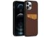 Accezz Premium Leather Card Slot Backcover iPhone 12 (Pro) - Bruin