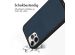 Accezz Premium Leather Card Slot Backcover iPhone 12 (Pro) - Donkerblauw