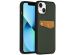 Accezz Premium Leather Card Slot Backcover iPhone 13 - Groen