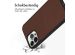 Accezz Premium Leather Card Slot Backcover iPhone 13 Pro Max - Bruin