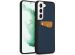 Accezz Premium Leather Card Slot Backcover Samsung Galaxy S22 Plus - Donkerblauw