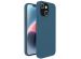 Accezz Leather Backcover met MagSafe iPhone 14 - Donkerblauw