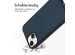 Accezz Premium Leather Card Slot Backcover iPhone 14 - Donkerblauw
