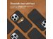 Accezz Premium Leather Card Slot Backcover iPhone 14 Pro - Zwart
