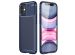 iMoshion Carbon Softcase Backcover iPhone 12 Mini - Blauw