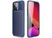 iMoshion Carbon Softcase Backcover iPhone 14 Pro - Blauw