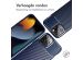 iMoshion Carbon Softcase Backcover iPhone 14 Pro Max - Blauw