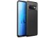 iMoshion Carbon Softcase Backcover Samsung Galaxy S10 - Zwart