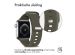 iMoshion Siliconen bandje Apple Watch Series 1-8 / SE - 38/40/41mm - Olijfgroen