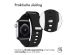 iMoshion Siliconen bandje Apple Watch Series 1-9 / SE - 38/40/41mm - Zwart