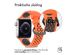iMoshion Siliconen sport bandje gesp Apple Watch Series 1-9 / SE - 38/40/41mm - Oranje / Zwart