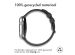 iMoshion Siliconen sport bandje gesp Apple Watch Series 1-9 / SE - 38/40/41mm - Zwart / Grijs