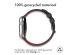 iMoshion Siliconen sport bandje gesp Apple Watch Series 1-9 / SE - 38/40/41mm - Zwart / Rood