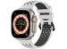 iMoshion Siliconen sport bandje gesp Apple Watch Series 1-9 / SE / Ultra (2) - 42/44/45/49 mm - Wit / Zwart