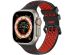 iMoshion Siliconen sport bandje gesp Apple Watch Series 1-9 / SE / Ultra (2) - 42/44/45/49 mm - Zwart / Rood
